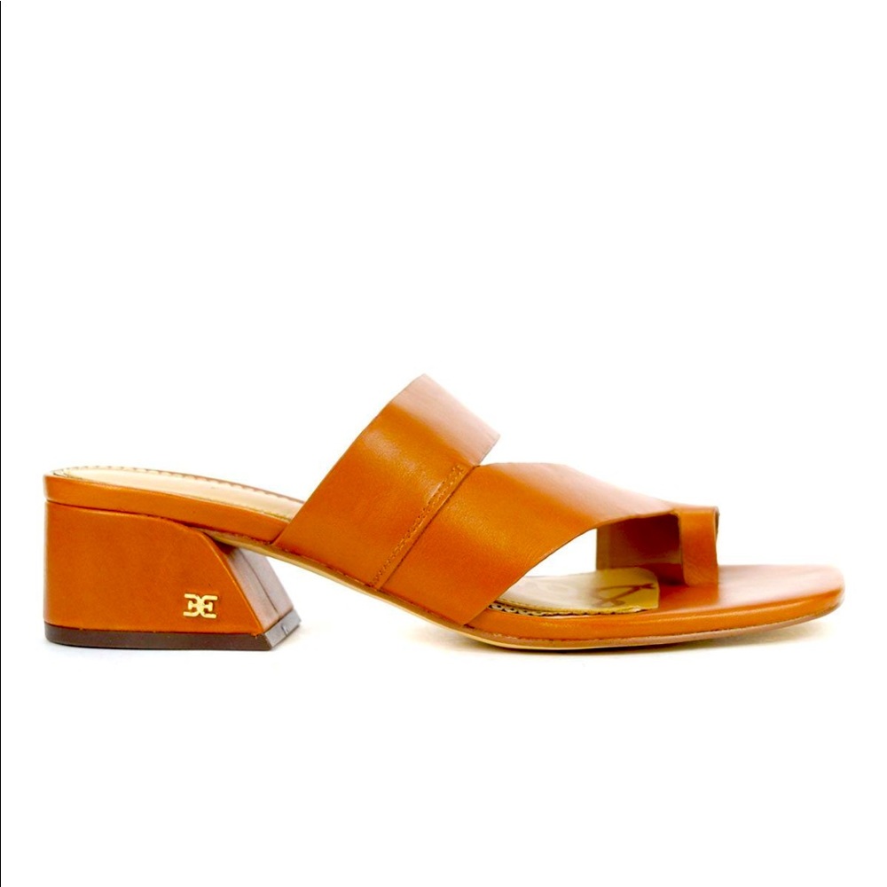 Sam Edelman Prague Ginger Brown Leather Sandals -NEW-